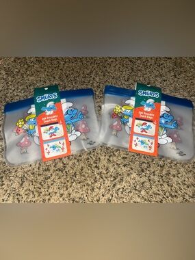 Smurf Reusable Snack Bags - 4 Pack